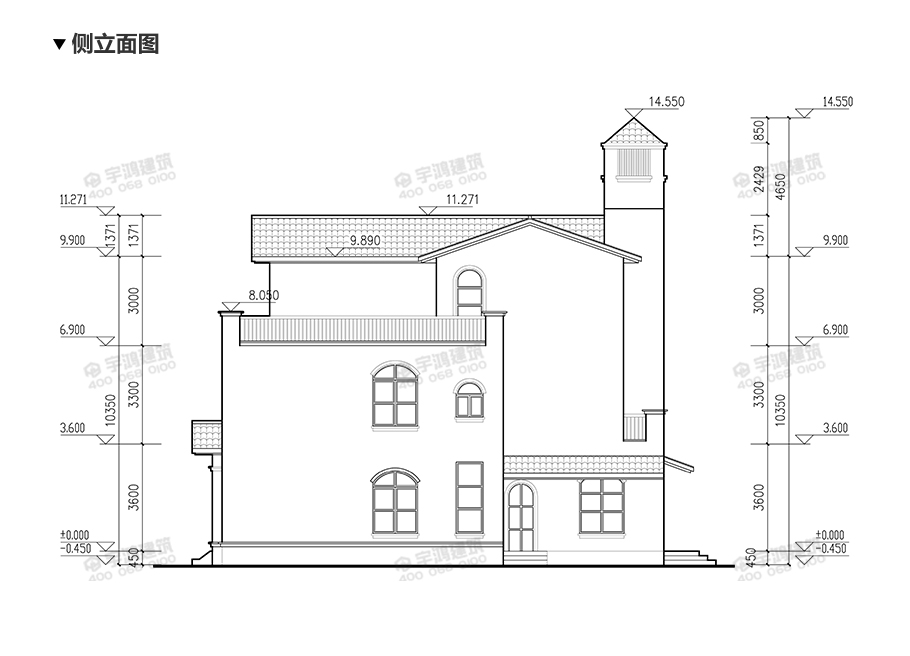 114平21萬防潮農(nóng)村別墅戶型設(shè)計(jì)圖紙