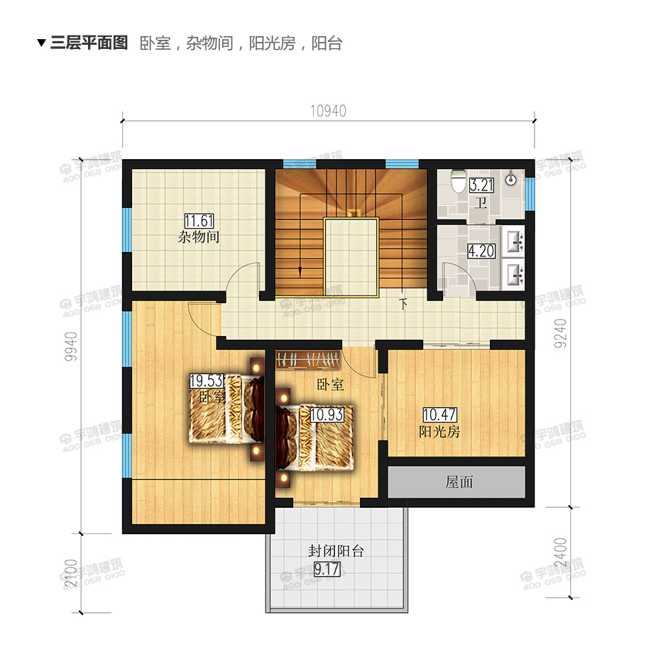 27x25米帶庭院新農(nóng)村別墅設(shè)計(jì)圖紙
